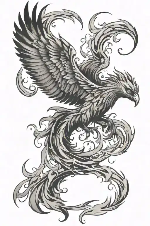 Phoenix Rising From Ashes