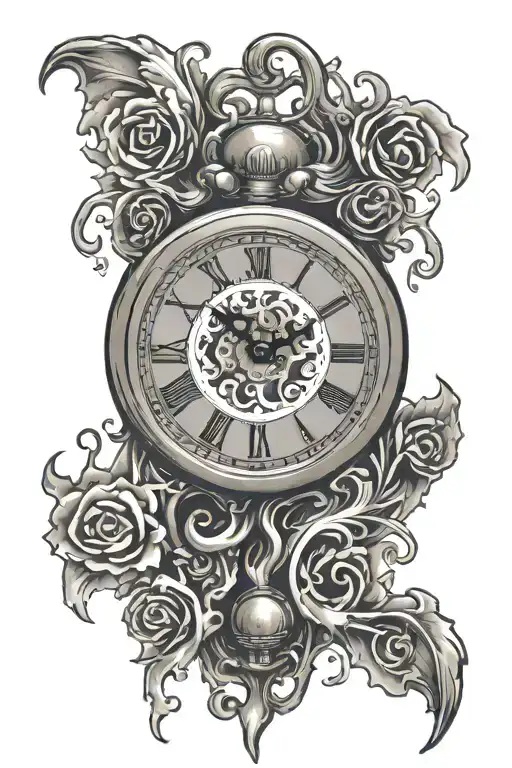 Clock Face Melting Clock