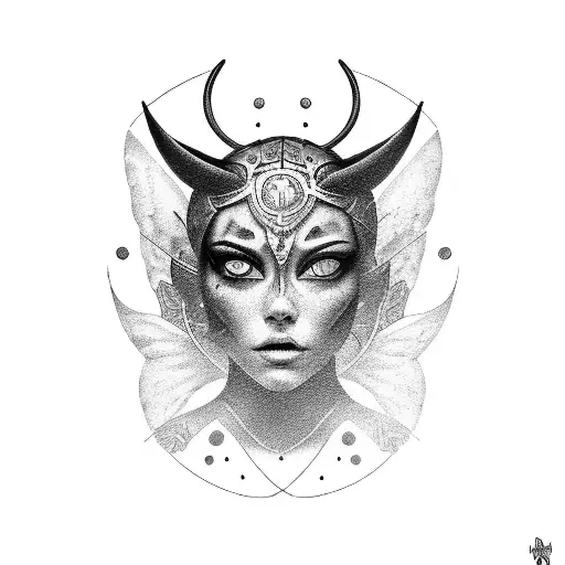 Warrior With Butterfly