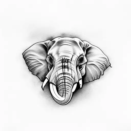 Elephant Skull Head On