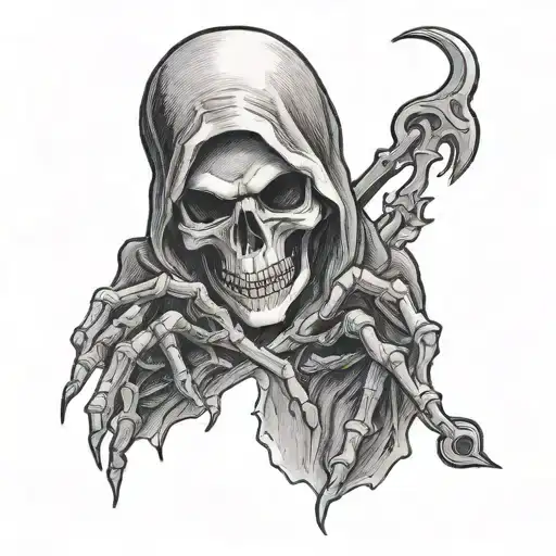 Reaper Hands Stitching Cut In Heart