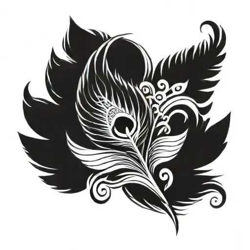 Hanuman Gada Krishna's Peacock Feather