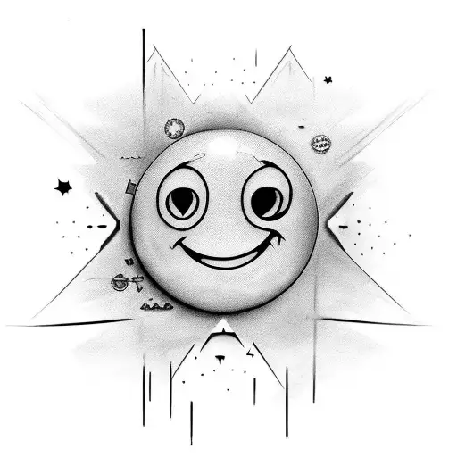 A Creative Design Incorporating An Upside Down Smiley Face And Quotes From Favorite Movies