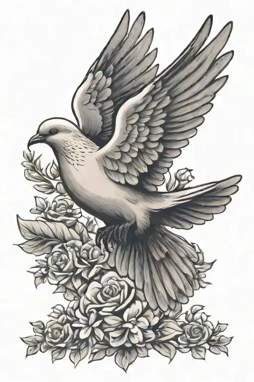Dove Flying