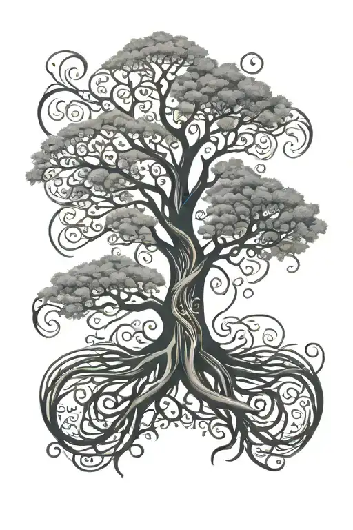 Tree Of Life Interwined With Kids Names Incorporated