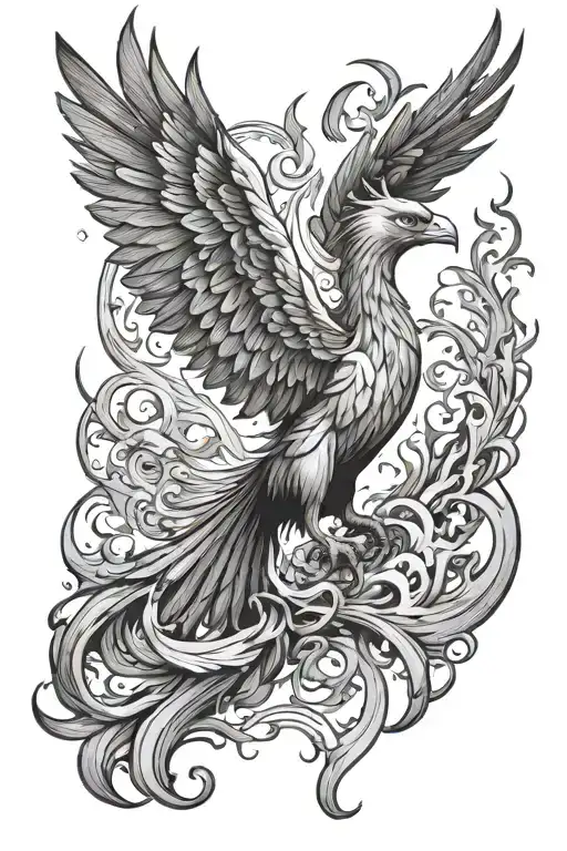 Phoenix Rising From Ashes
