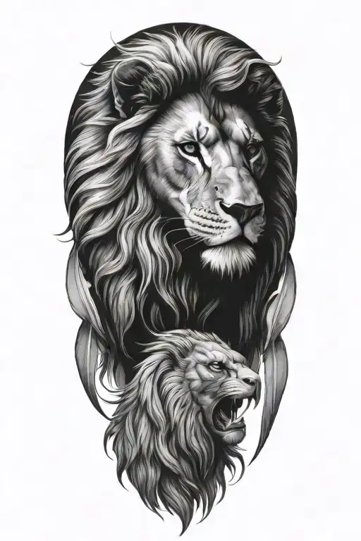 Lion And Eagle