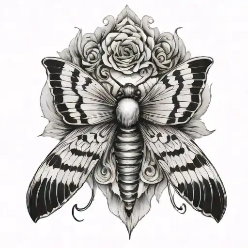 Death Moth For The Upper Thigh And Hip