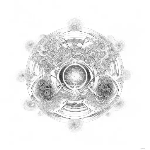 Dmt Molecule And Universe Background