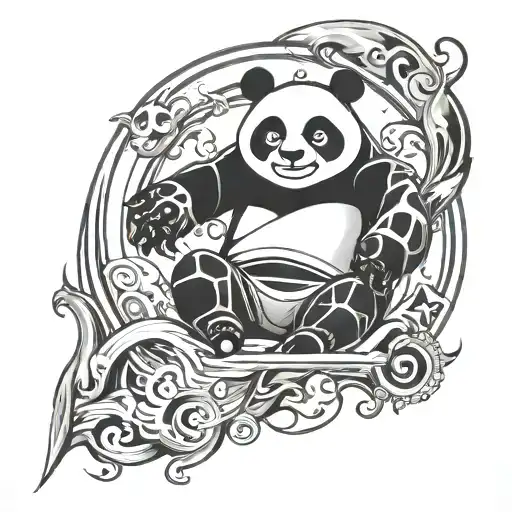 A Funky Abstract Design Inspired By Kungfu Panda's Inner Peace Philosophy