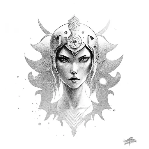 Girl Warrior Victorious Sun