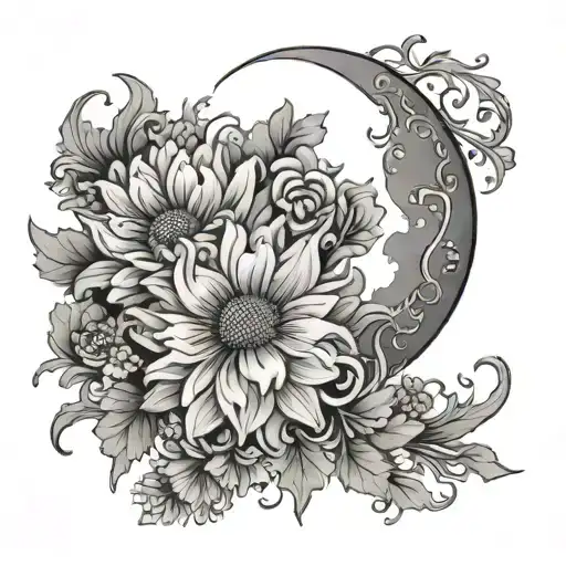 Cresent Moon Chyrsanthemums