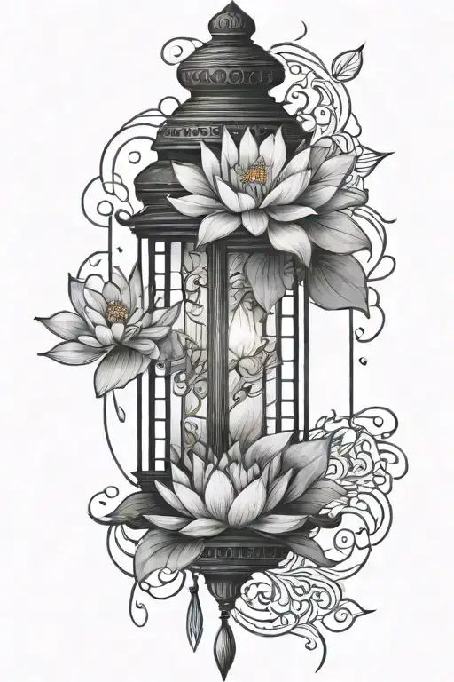 Vietnamese Lantern Lotus Flower