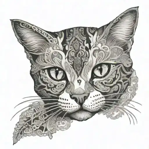 A Cat Made Of Fine Lace