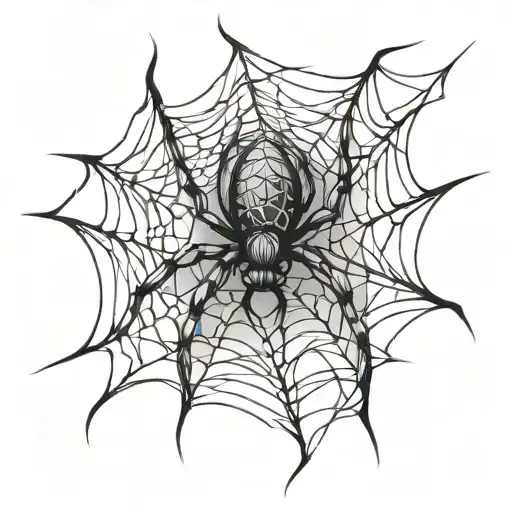 Spider Weaving A Web