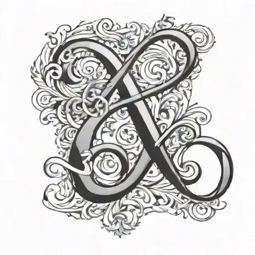Initials Alh With An Infinity Symbol