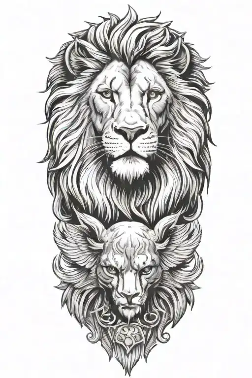 Lion And Eagle