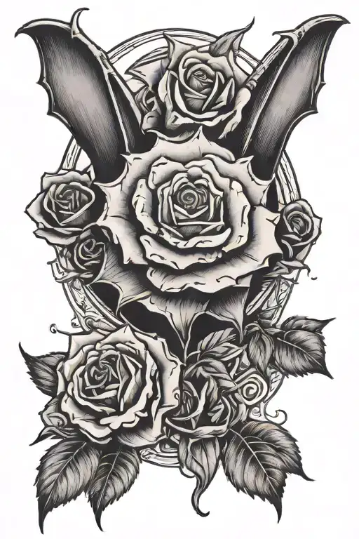 Bat And Rose
