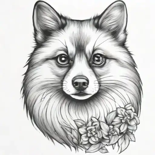 Pomeranaian Little Snout No Flowers