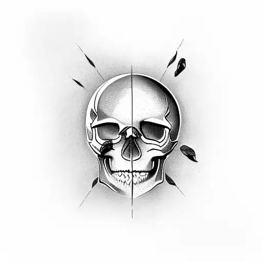 Skull And Hour Glass