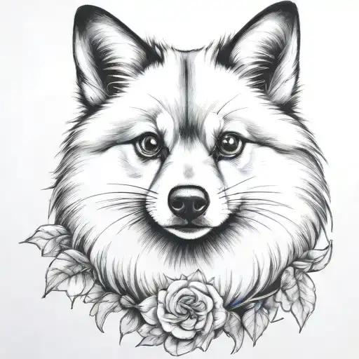 Pomeranaian Little Snout No Flowers