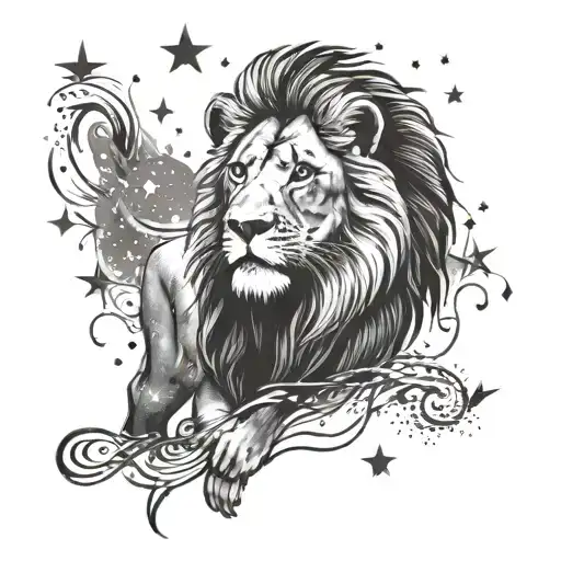 Lion And Stars