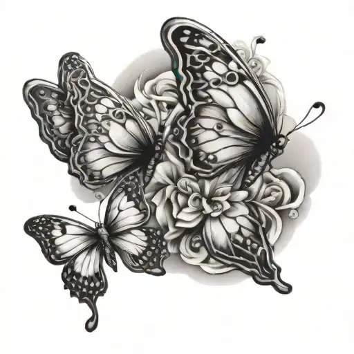 Wedding Rings Butterflies