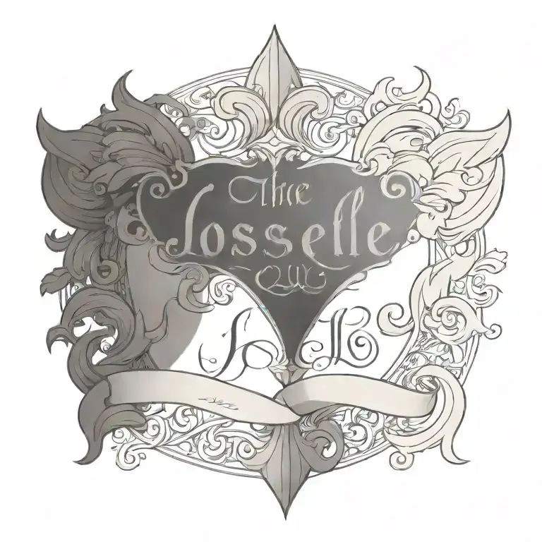 The Word Loiselle With A Flur De Lis