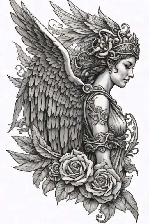 Athena And Wing Spread