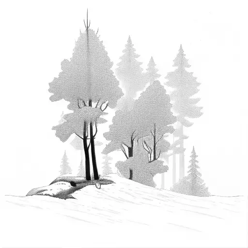 A Silhouette Of A Soldier Hiking Through A Dense Forest