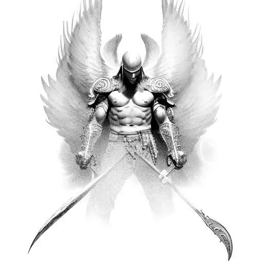 Male Angel Warrior