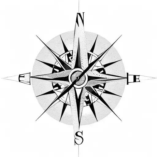 A Compass With Dance Poses As The Cardinal Points