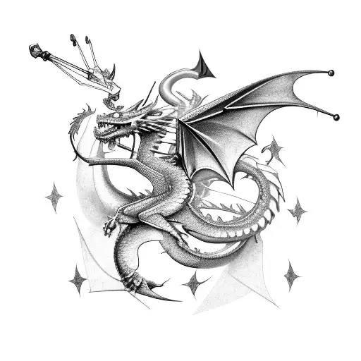 Sagittarius Dragon With Luck