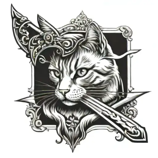Cat With Sword