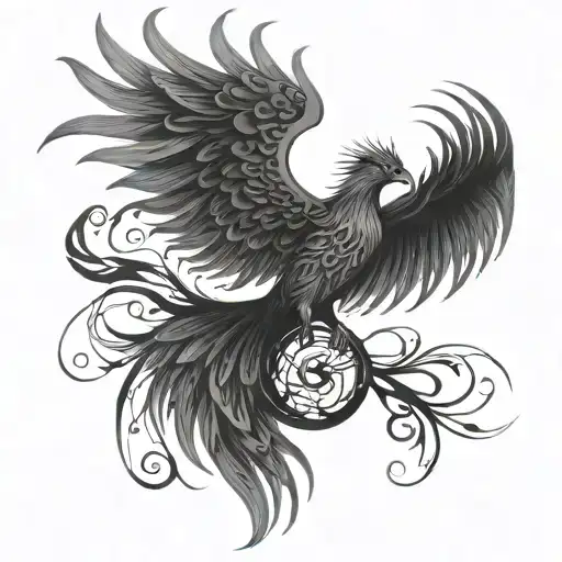 A Phoenix Made Out Of Guitar Strings