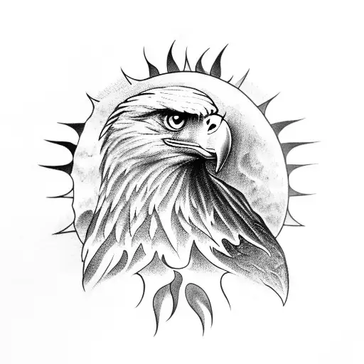 Eagle Carrying The Sun