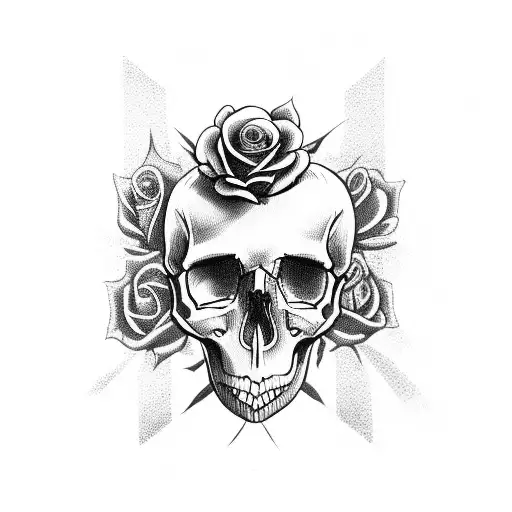 Skull And Roses
