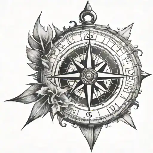 Compass With Rotating Needle