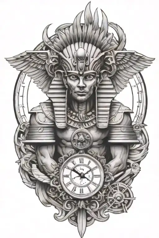 Egyptian God Time Clock