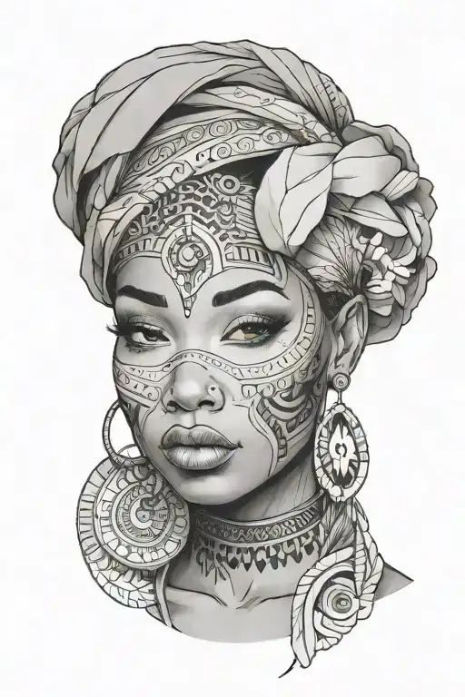 Girl Face Who's Ethnicity Is African American And Korean