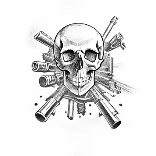 Skull And Guns