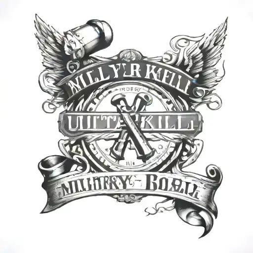 Bold Inscription In Font From Military Boxes Ultrakill