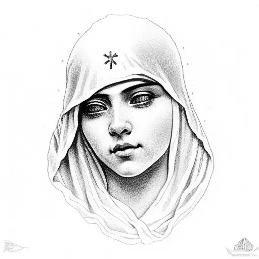 Virgen De La Piedad Rubia Con El Pelo Sueltosonriendo De Miguel Angel