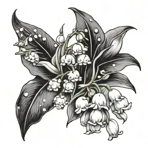 Lily Of The Valley And Snowdrop Flower Bouquet