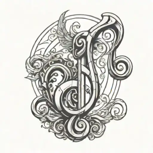 Clef And Capricorn Symbol