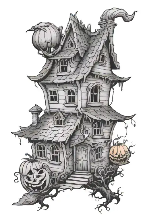 Witch Baba Yaga House Pumpkin
