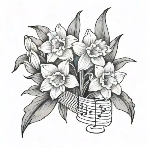 Daffodils And Music
