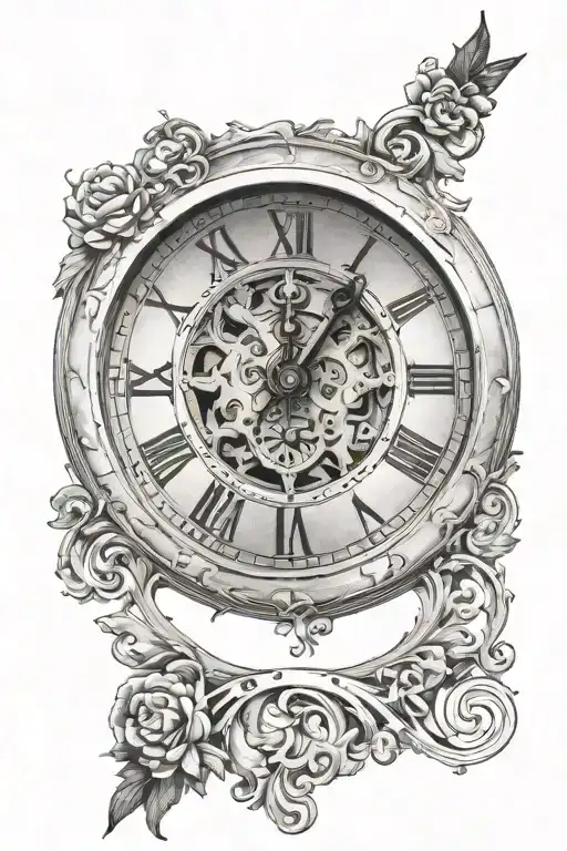 Clock Face With Roman Numerals