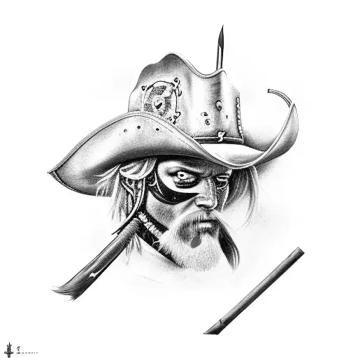 Mirror Image Cowboy And Pirate