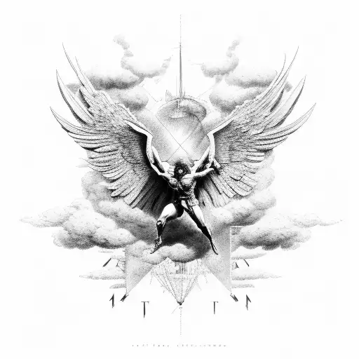 Icarus Falling But With An Engineering Element To It